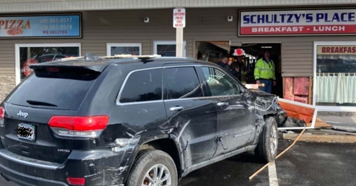 Woman injured as SUV crashes into Massachusetts restaurant massachusetts car accident lawyer