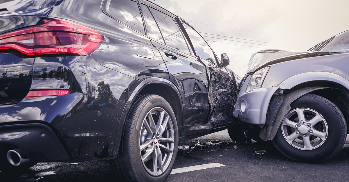 Left-turn accident in Massachusetts at an intersection