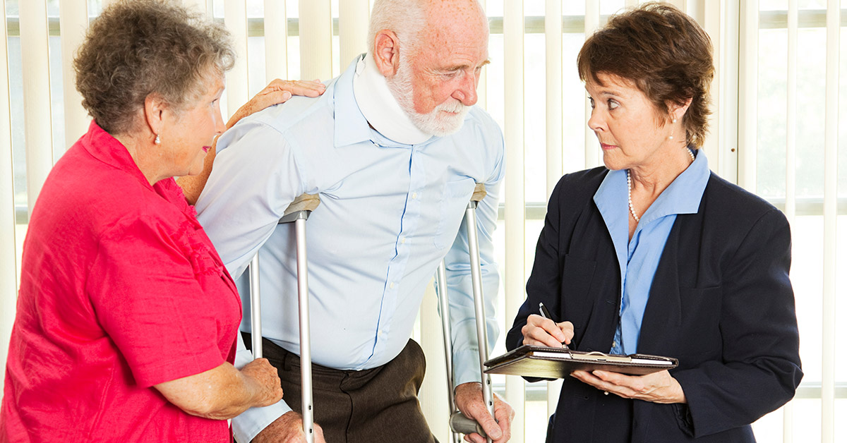 Client meeting with attorneys to choose a personal injury lawyer