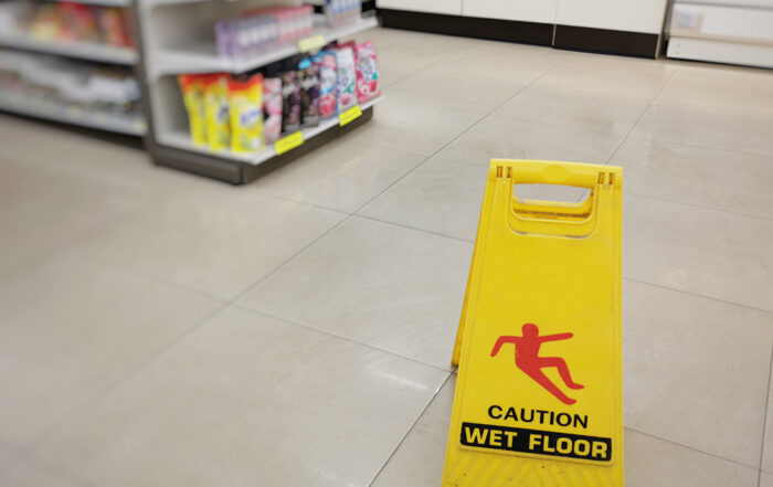 Store injury Massachusetts caused by dangerous floor condition