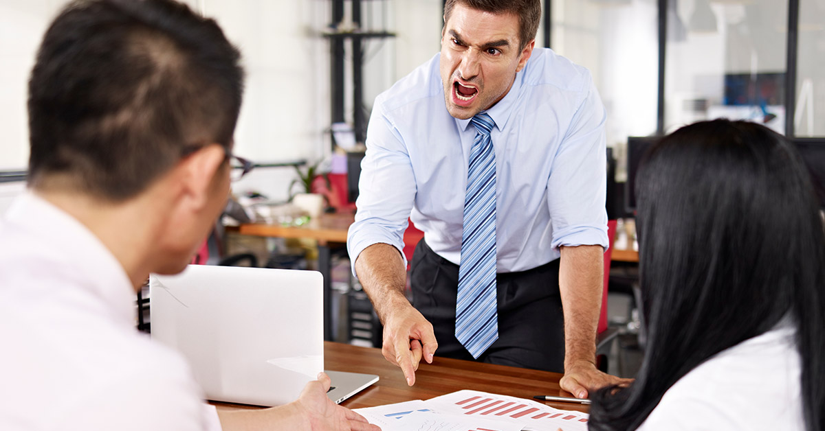 Boss harassment Massachusetts employee speaking with supervisor