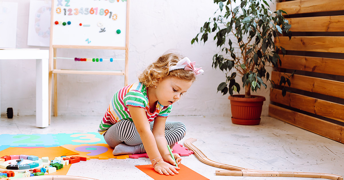 Young child at a Massachusetts daycare where appropriate adult supervision is required